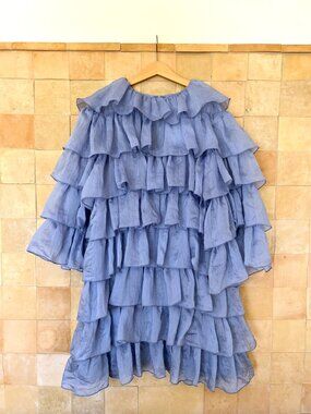 **Super Fancy** Periwinkle Girls Dress by Caroline Bosmans - Size 12 - Worn once